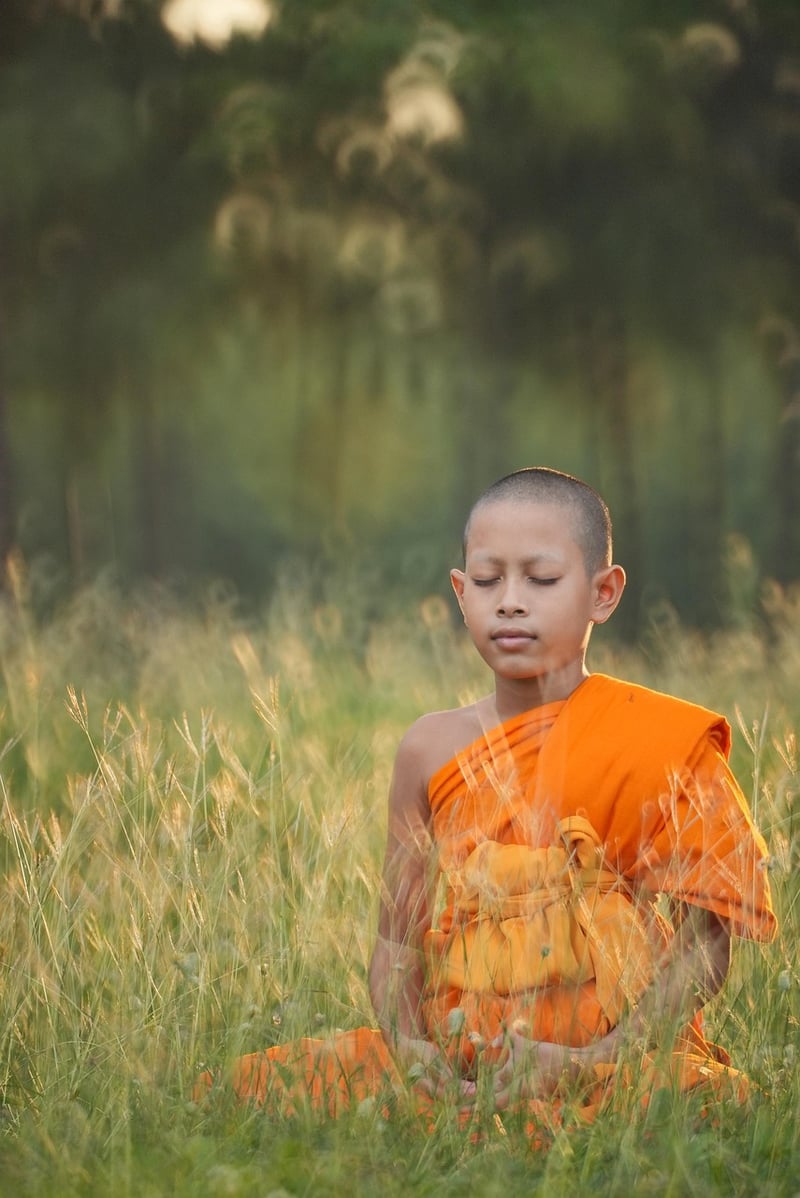Woman practicing yoga and deep breathing